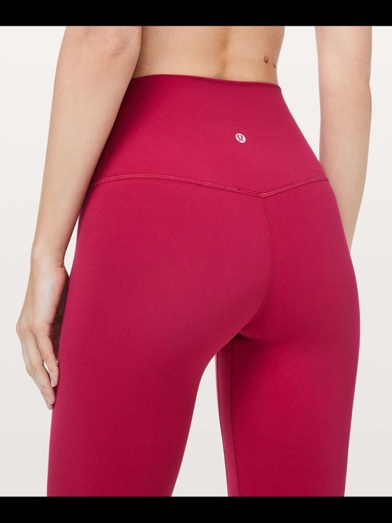 lululemon athletica Pants - LULULEMON Align High Rise Leggings 25” Pockets Ruby Red RUBR Size 6